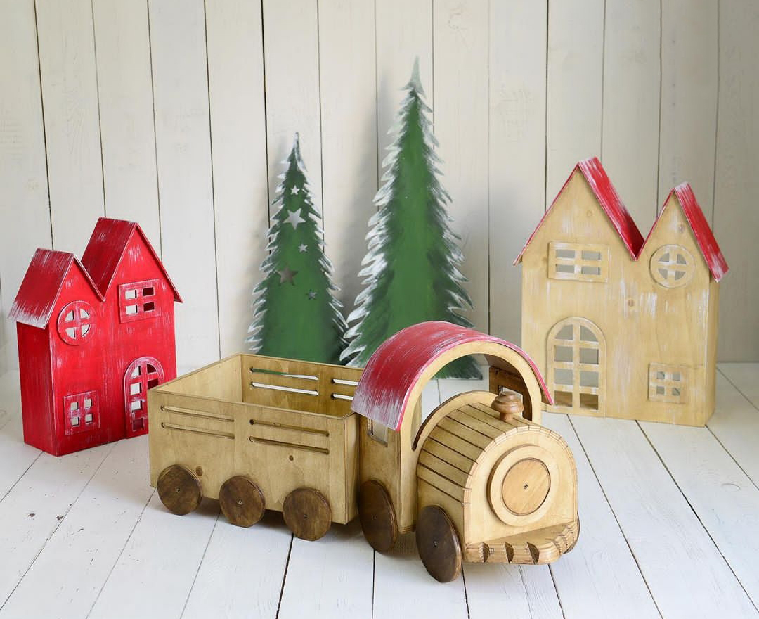 دکور کریسمس با قطار