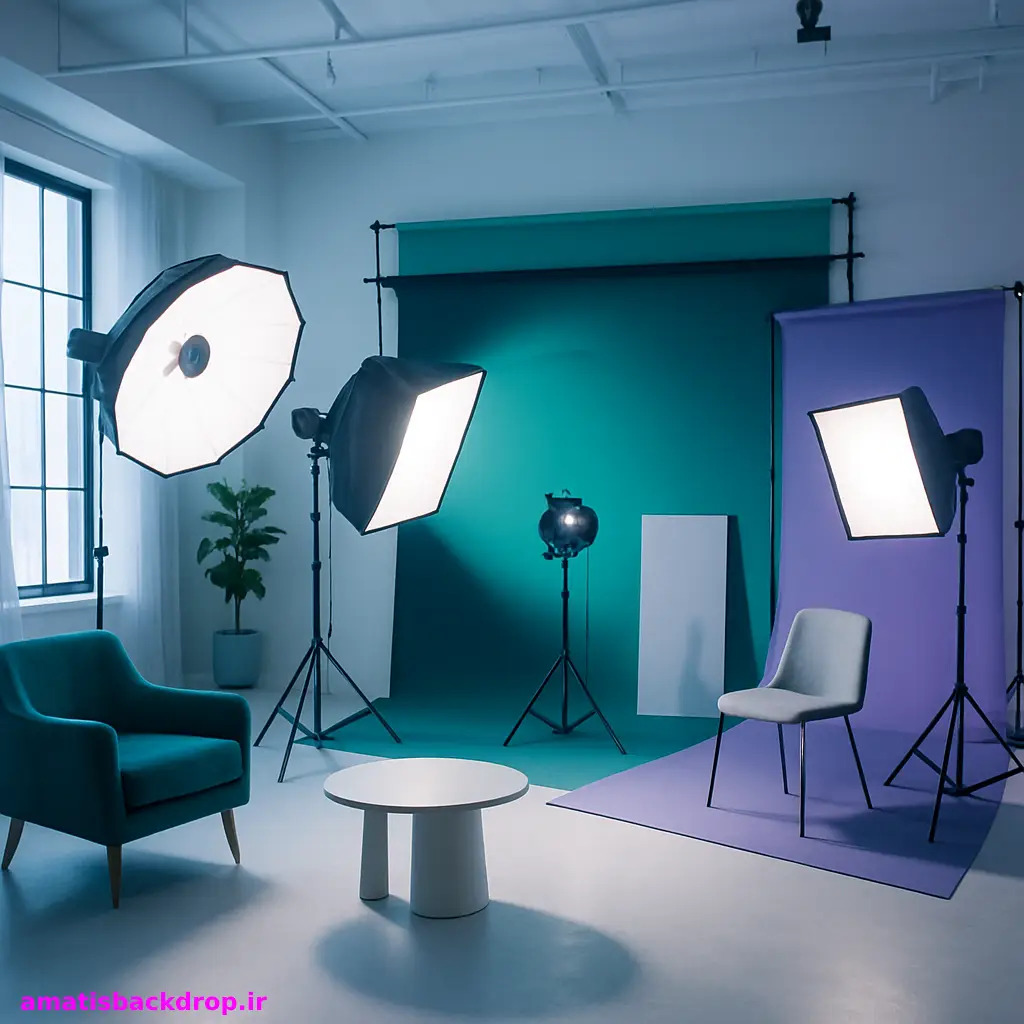 استفاده از نورپردازی در دکور آتلیه 