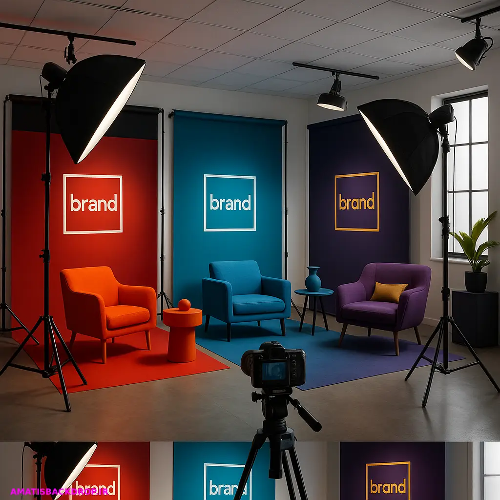 دکور آتلیه تبلیغاتی ،انتقال پیام برند با رنگ‌ها