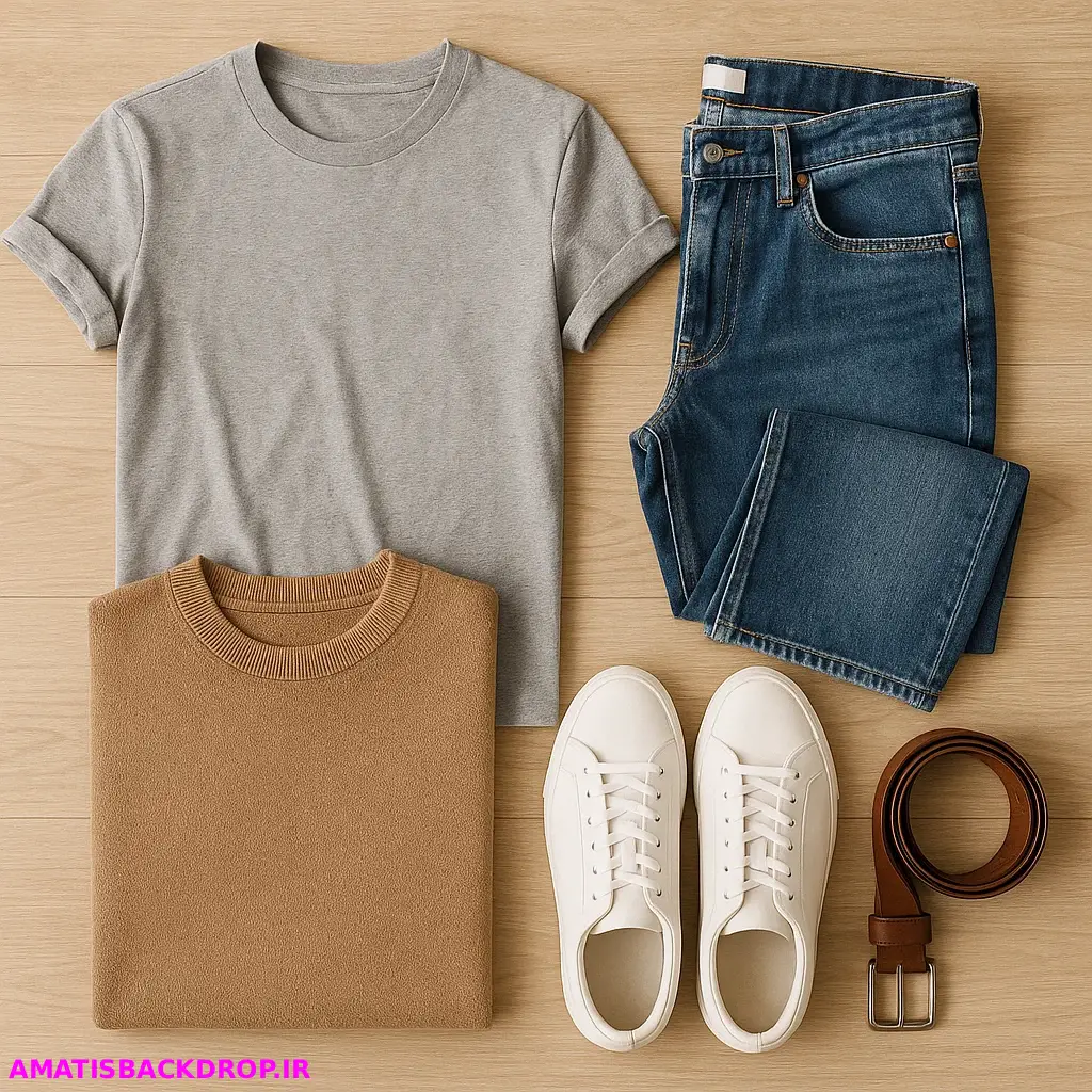عکاسی از محصول در خانه به سبک Flat Lay برای پوشاک (1)
