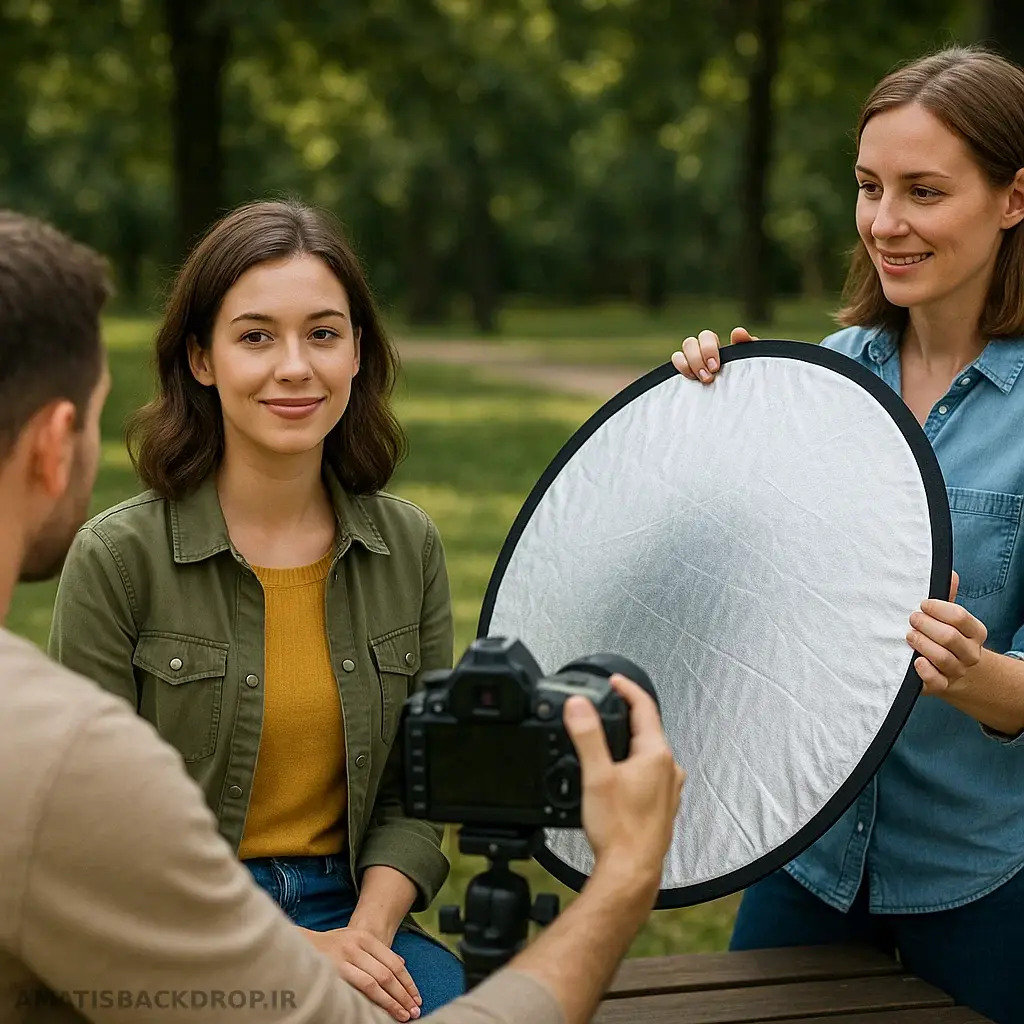 رفلکتور برای بهبود نورپردازی)