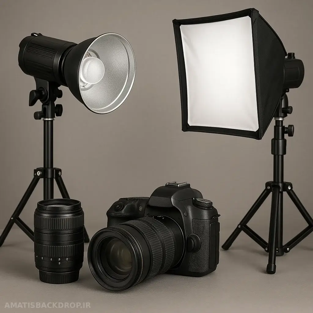 دوربین و تجهیزات نورپردازی برای عکاسی صنعتی