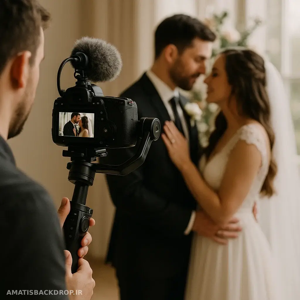 فیلمبرداری از لحظات عاطفی عروسی با تجهیزات حرفهای