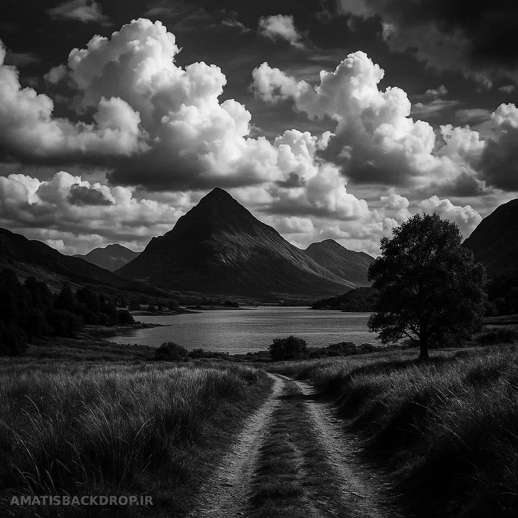 مناظر طبیعی عکاسی سیاه و سفید با استفاده از کنتراست‌های برجسته