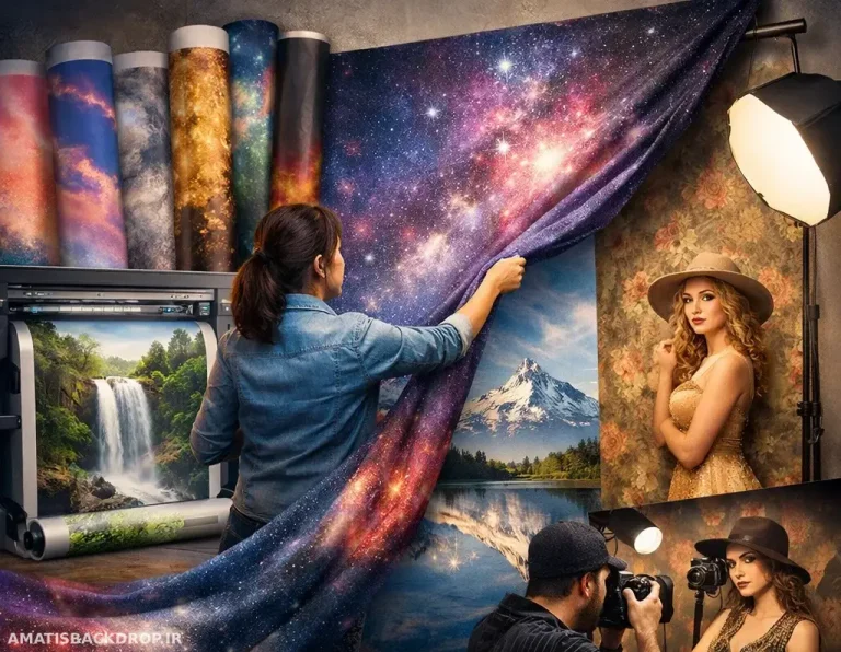 ایده‌های نوین برای چاپ بک گراند پارچه‌ای در عکاسی پرتره