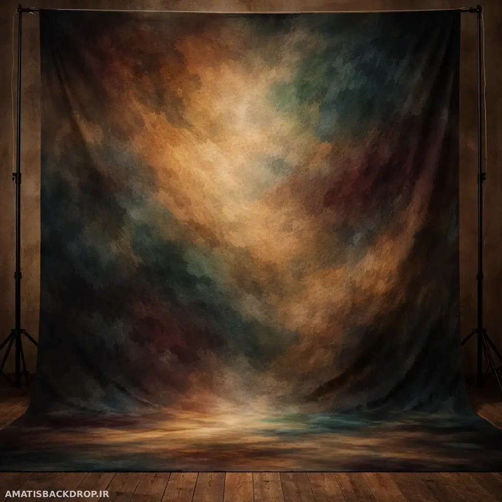 چاپ بک گراند پارچه‌ای برای عکاسی پرتره با طراحی منحصر به فرد