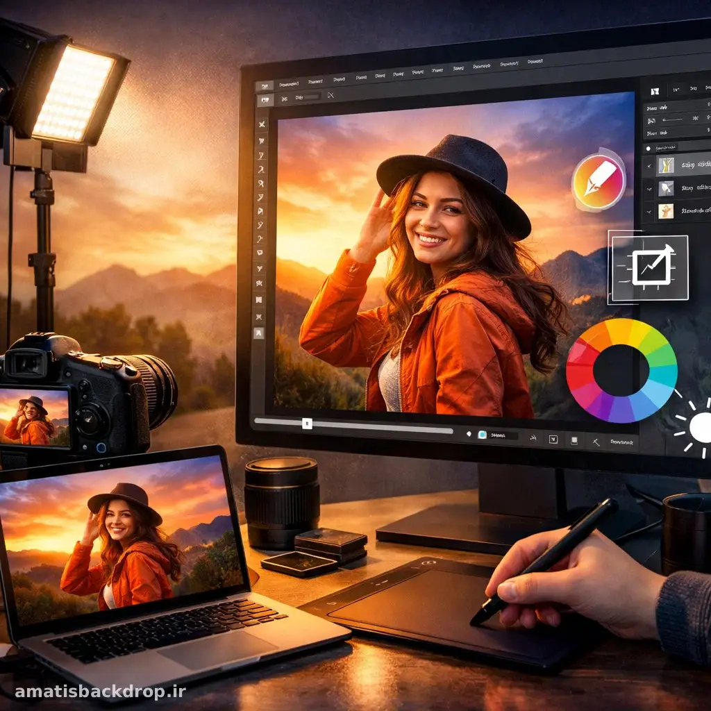 فیش دیجیتال در عکاسی با نرم‌افزارهای ویرایش