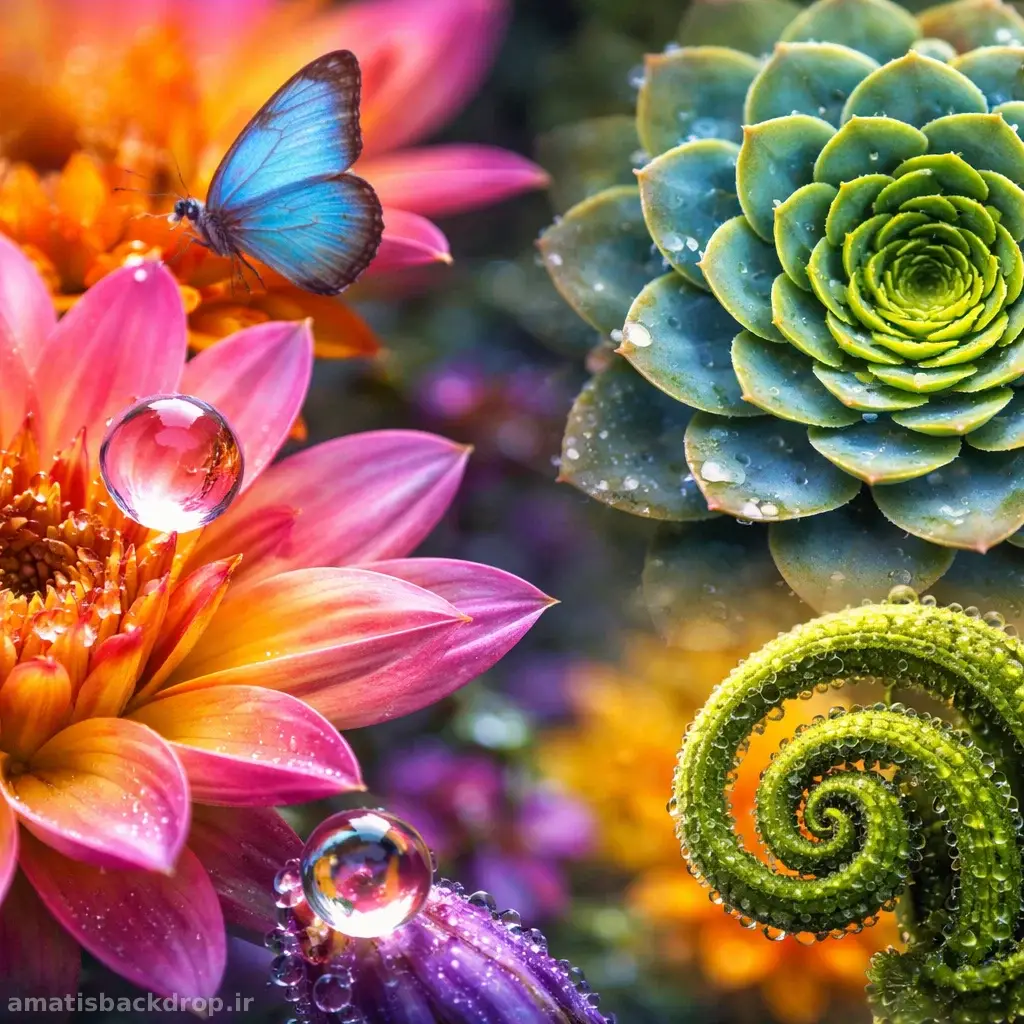 عکاسی ماکرو از گل‌ها و الگوهای طبیعی