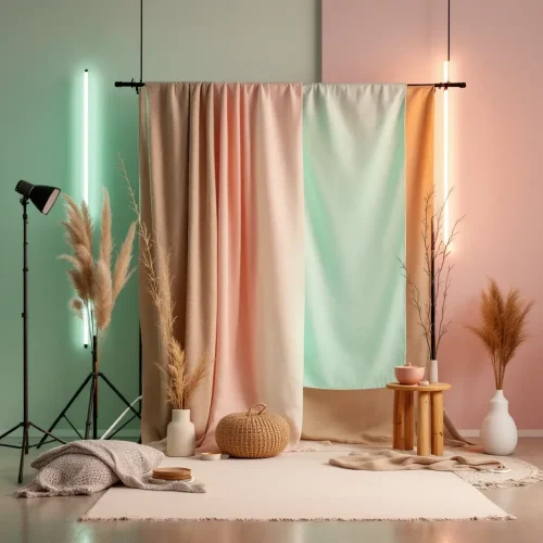 استفاده از نور ال ای دی ترندهای بکدراپ عکاسی در سال ۱۴۰۴