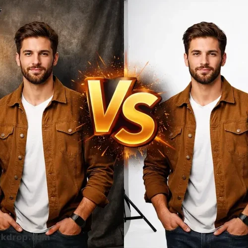 بک‌گراند پارچه‌ای و طلقی در عکاسی پرتره